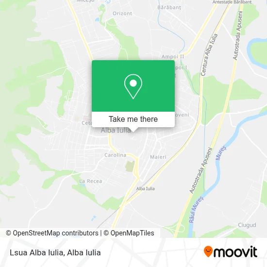 Lsua Alba Iulia map