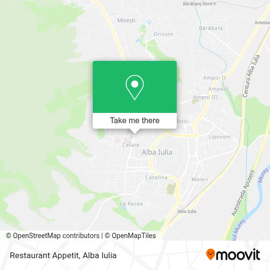 Restaurant Appetit map