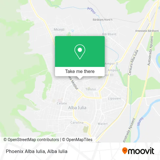 Phoenix Alba Iulia map