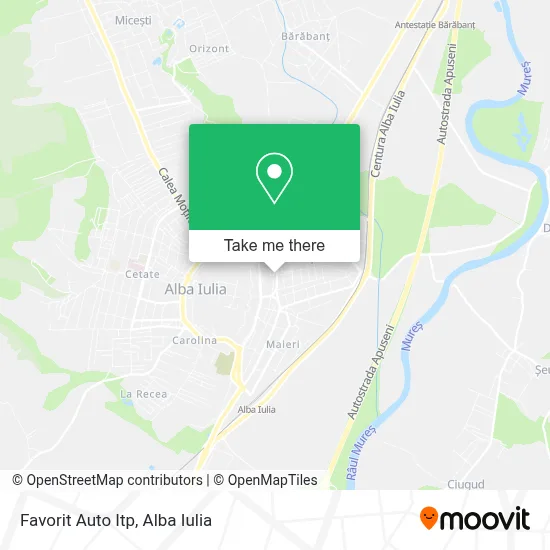 Favorit Auto Itp map