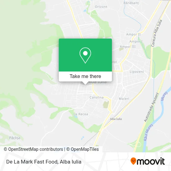 De La Mark Fast Food map