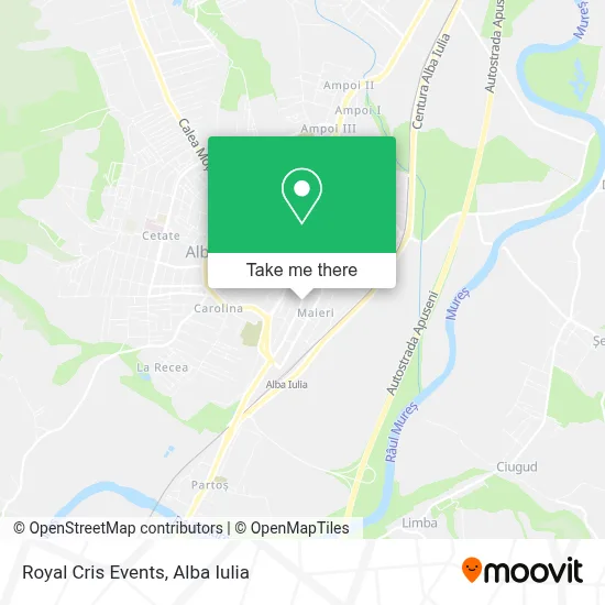Royal Cris Events map