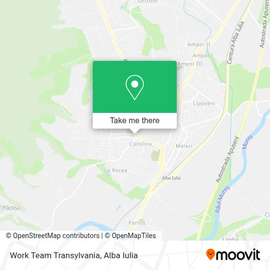 Work Team Transylvania map