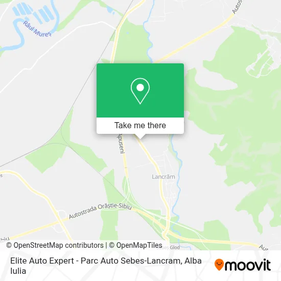 Elite Auto Expert - Parc Auto Sebes-Lancram map
