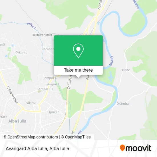 Avangard Alba Iulia map