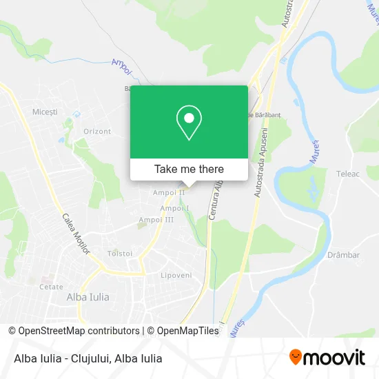 Alba Iulia - Clujului map