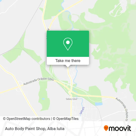 Auto Body Paint Shop map