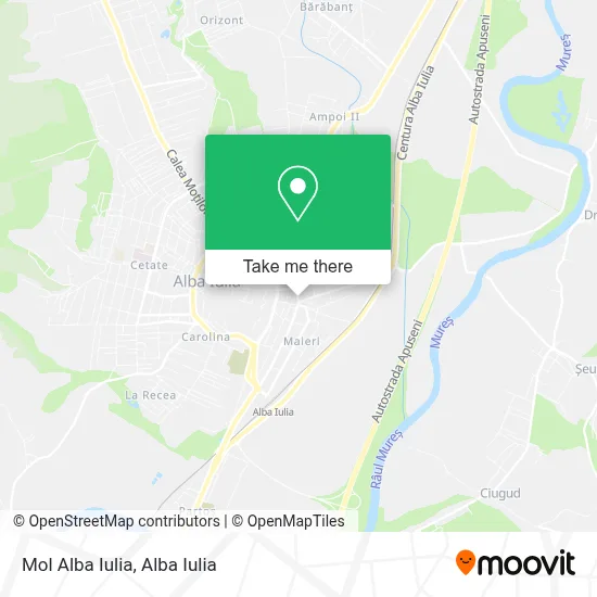 Mol Alba Iulia map