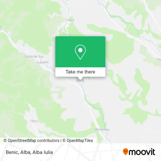 Benic, Alba map