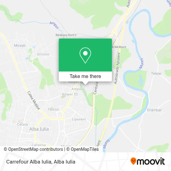 Carrefour Alba Iulia map