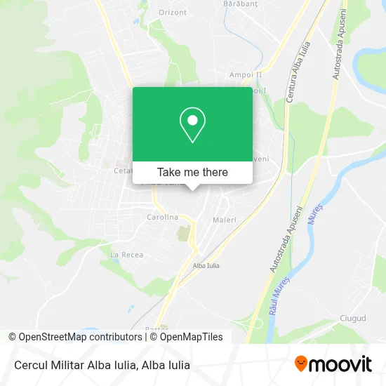 Cercul Militar Alba Iulia map
