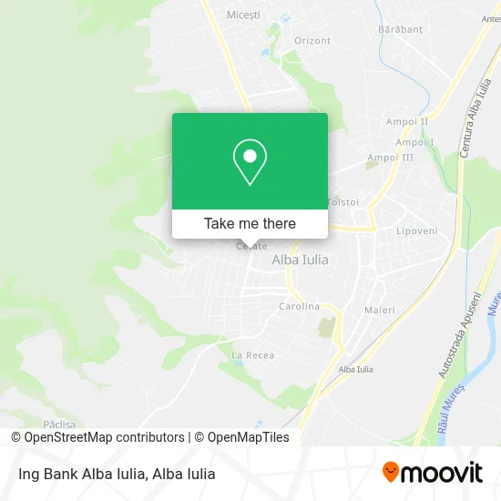 Ing Bank Alba Iulia map