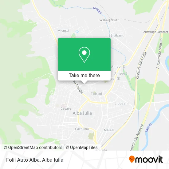 Folii Auto Alba map