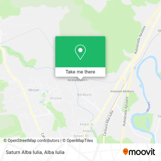 Saturn Alba Iulia map