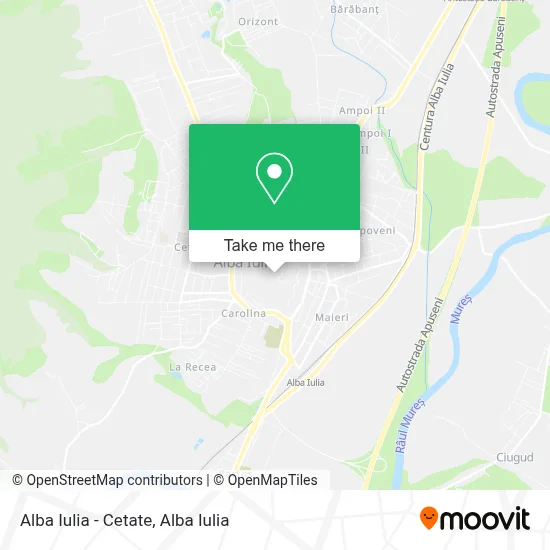 Alba Iulia - Cetate map