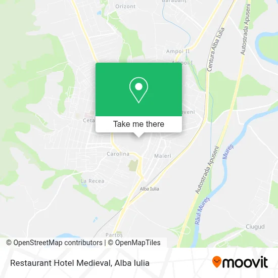 Restaurant Hotel Medieval map