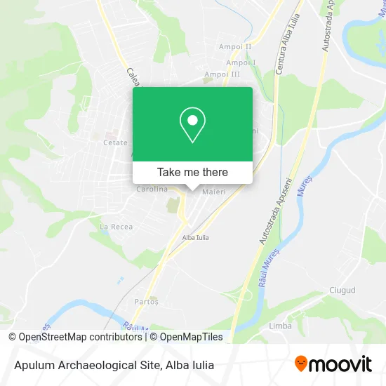 Apulum Archaeological Site map