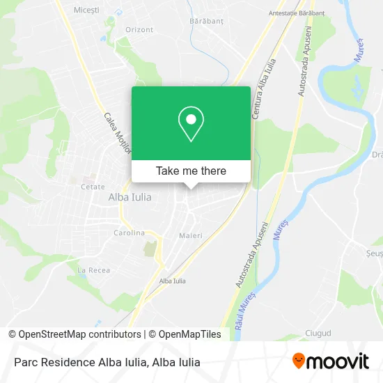 Parc Residence Alba Iulia map