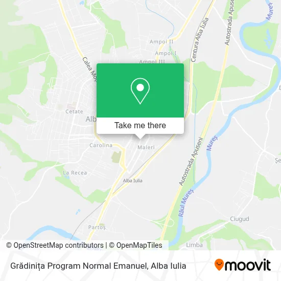 Grădinița Program Normal Emanuel map