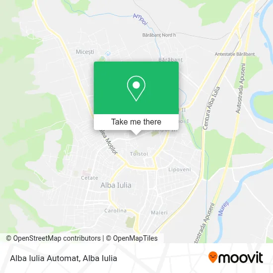 Alba Iulia Automat map