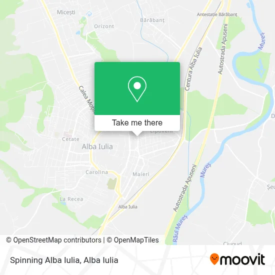 Spinning Alba Iulia map