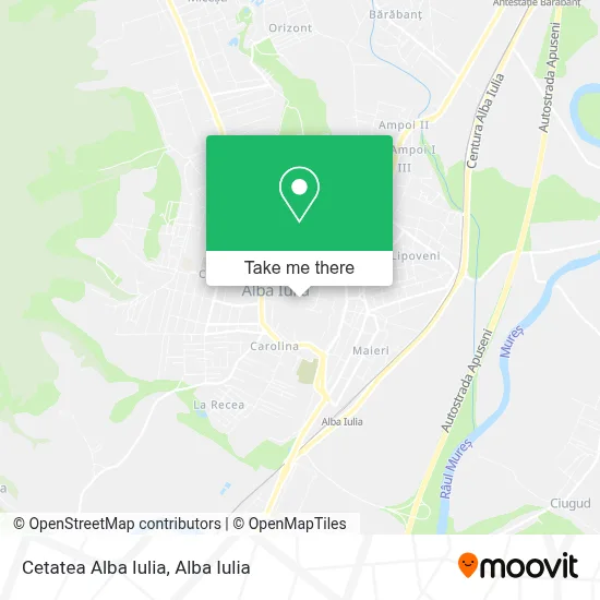Cetatea Alba Iulia map