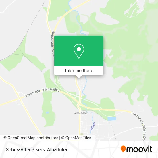 Sebes-Alba Bikers map