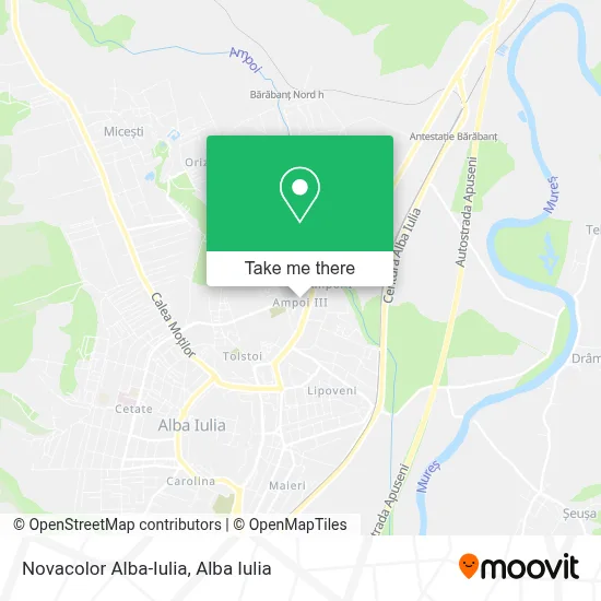 Novacolor Alba-Iulia map
