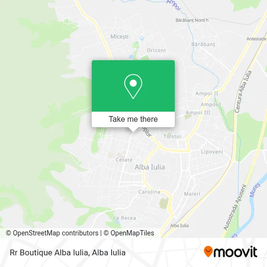 Rr Boutique Alba Iulia map