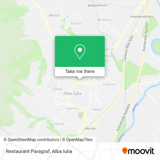 Restaurant Paragraf map