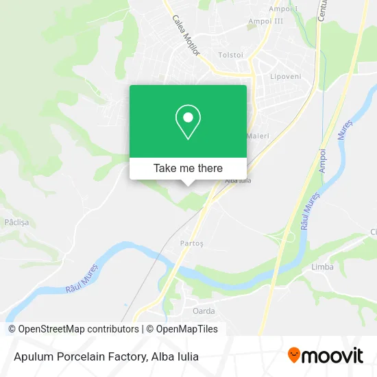 Apulum Porcelain Factory map