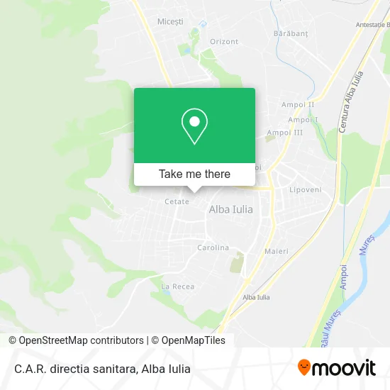 C.A.R. directia sanitara map