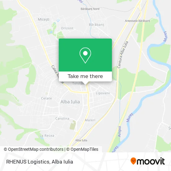 RHENUS Logistics map