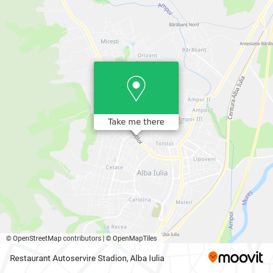 Restaurant Autoservire Stadion map
