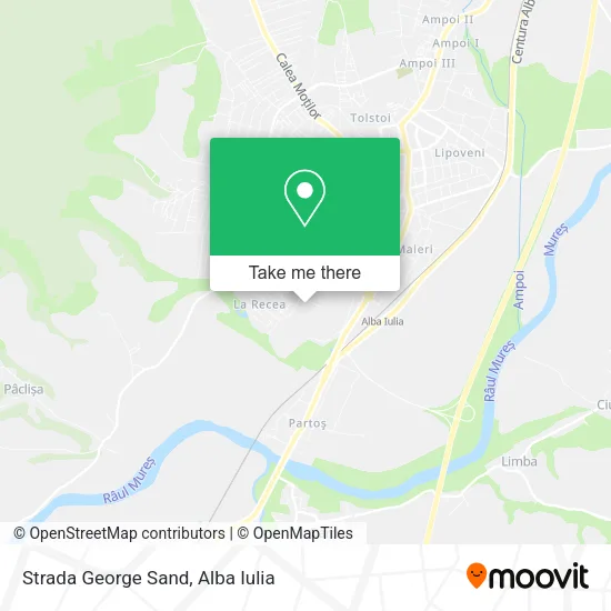 Strada George Sand map