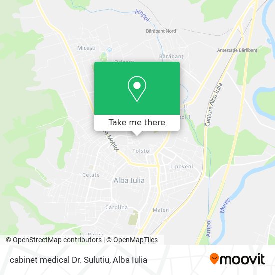cabinet medical Dr. Sulutiu map