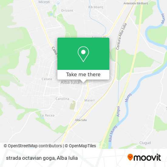strada octavian goga map