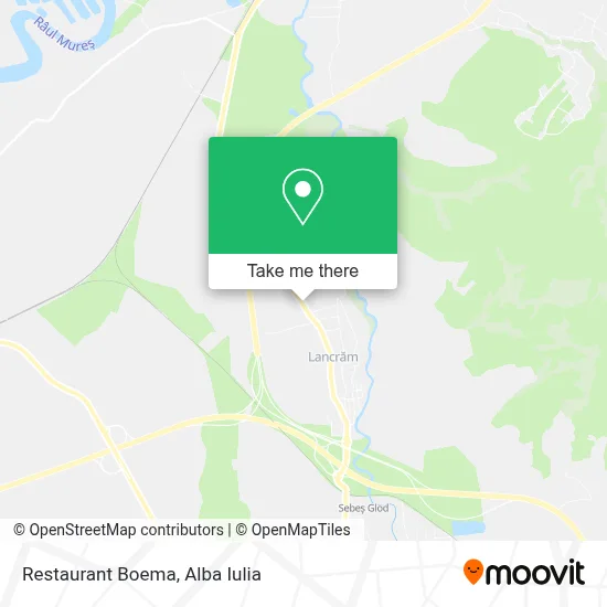 Restaurant Boema map