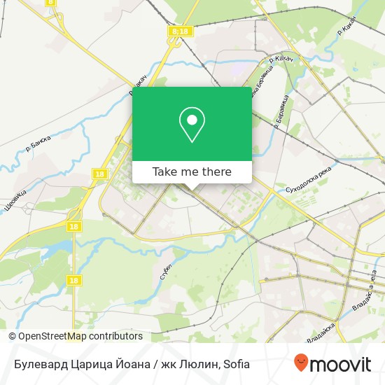 Булевард Царица Йоана / жк Люлин map