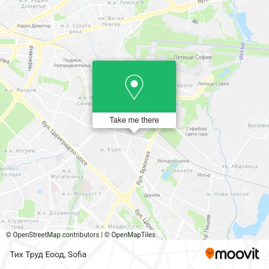 Карта Тих Труд Еоод