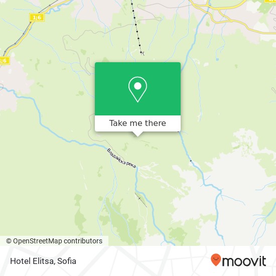 Hotel Elitsa map