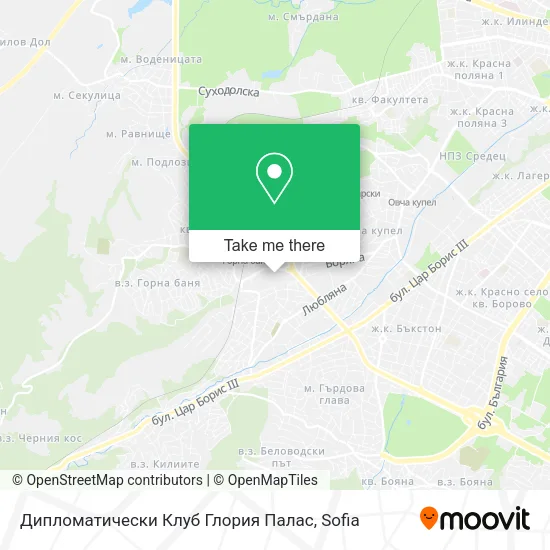 Карта Дипломатически Клуб Глория Палас