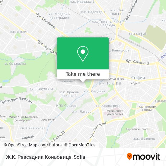 Ж.К. Разсадник Коньовица map