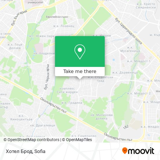 Хотел Брод map