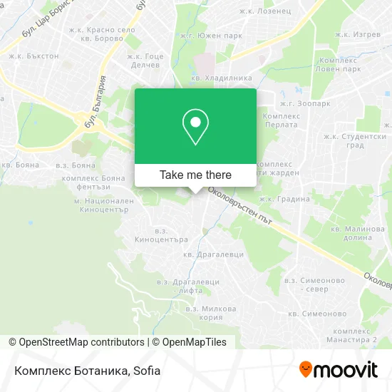 Карта Комплекс Ботаника