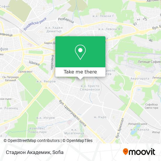 Стадион Академик map