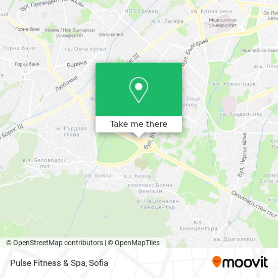 Pulse Fitness & Spa map