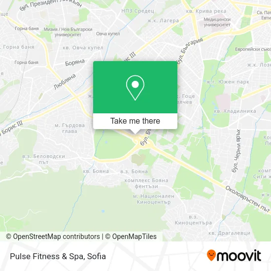 Карта Pulse Fitness & Spa