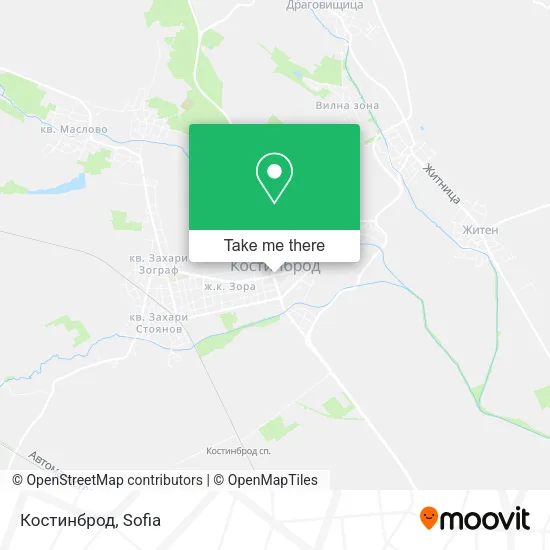 Карта Костинброд