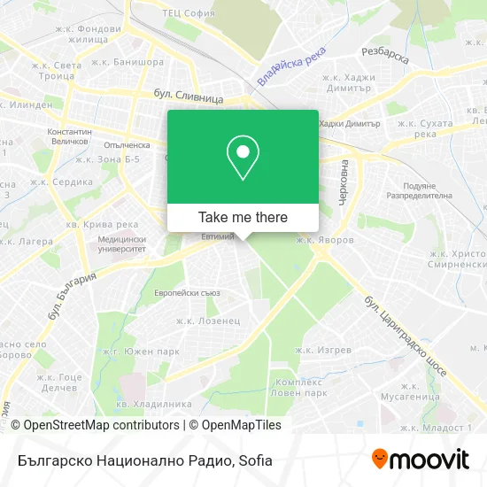 Карта Българско Национално Радио